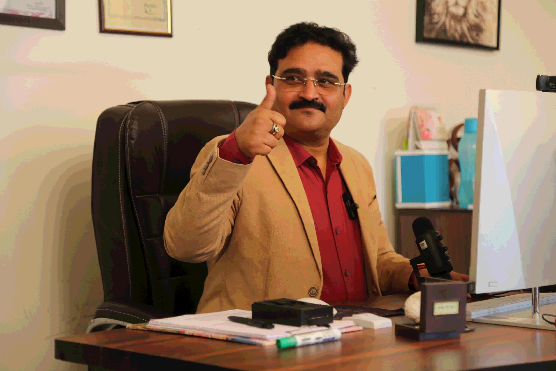 Sanjeev Mishra at her Healthyfy practice